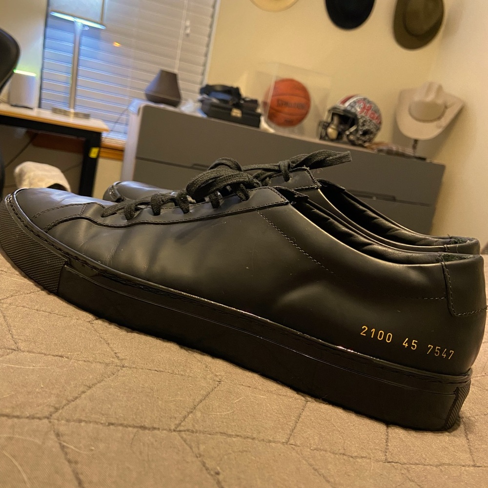 Mens Black Common Project Shoes size 11.5-12